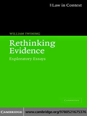 cover image of Rethinking Evidence